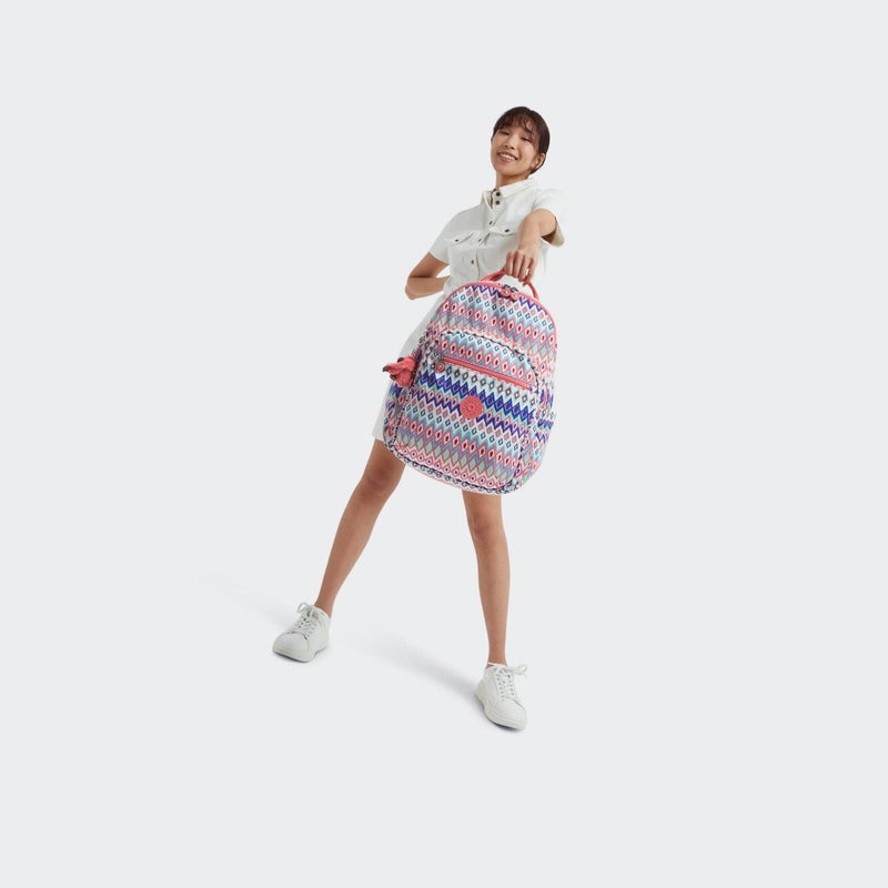 KIPLING KIPLING حقيبة ظهر كمبيوتر محمول كيبلينغ للنساء 15 بوصة، متينة، واسعة مع أحزمة كتف مبطنة، مع غلاف واقي مدمج - Image 4
